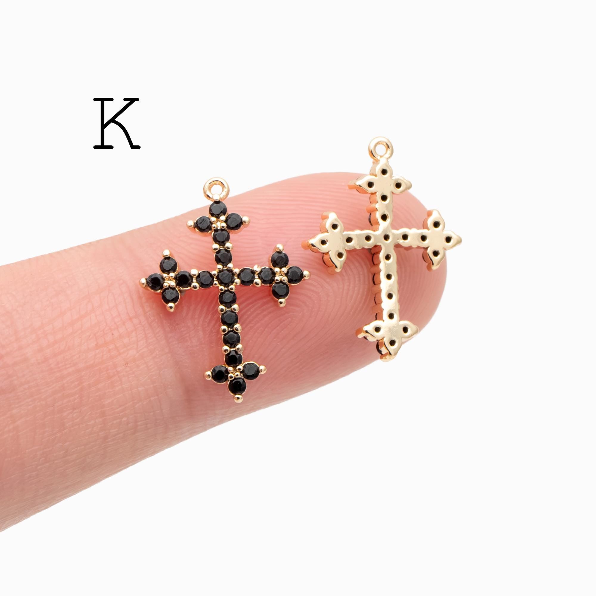 4pcs Cross Charm, Tiny Cross Charm, Cross Pendant, Cross Necklace Charm(GB-2731)